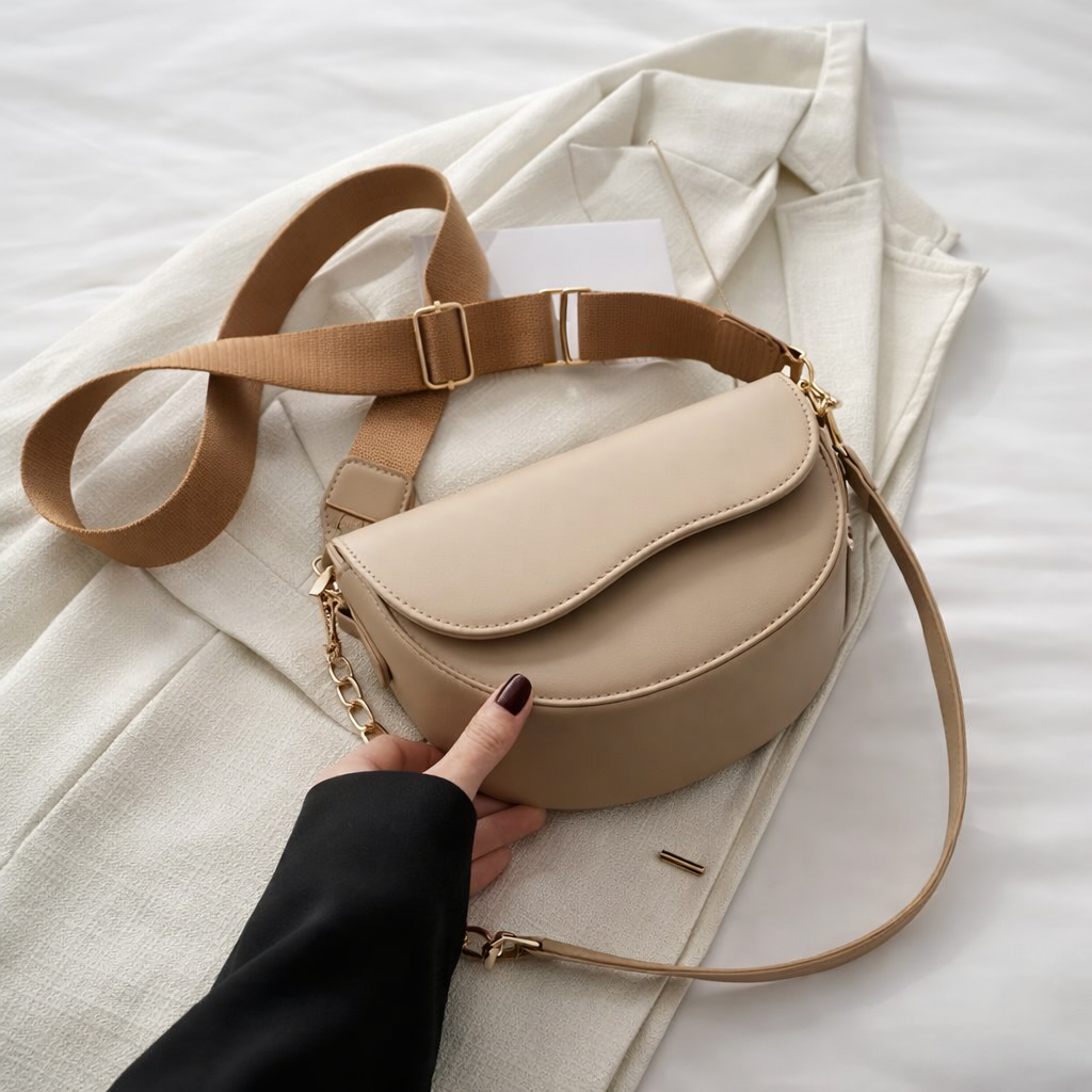 Luna Bag, a chic and lightweight shoulder bag made with high-quality vegan leather.